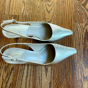 Sam Edelman Bianka slingback gold pumps 8.5